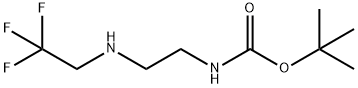 (2-((2,2,2-三氟乙基)氨基)乙基)氨基甲酸叔丁酯, 1190890-14-2, 结构式