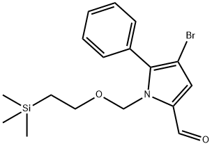 4-Bromo-5-phenyl-1-[[2-(trimethylsilyl)ethoxy]methyl]-1H-pyrrole-2-carbaldehyde Structure