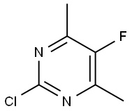 2-chloro-5-fluoro-4,6-dimethylpyrimidine Structure