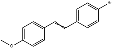 1-Bromo-4-[2-(4-methoxyphenyl)ethenyl]benzene Struktur