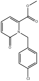 Methyl 1-(4-chlorobenzyl)-6-oxo-1,6-dihydropyridine-2-carboxylate Structure