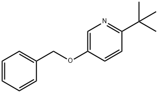 5-(benzyloxy)-2-tert-butylpyridine Struktur