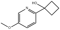 1-(5-methoxypyridin-2-yl)cyclobutanol Struktur
