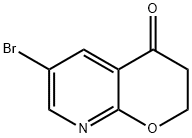 6-bromo-2H-pyrano[2,3-b]pyridin-4(3H)-one 化学構造式