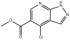 4-氯-7-氮杂吲唑-5-羧酸甲酯,1196156-72-5,结构式