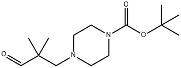 4-(2,2-DIMETHYL-3-OXO-PROPYL)-PIPERAZINE-1-CARBOXYLIC ACID TERT-BUTYL ESTER(WXG02183) Structure