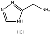 (1H-1,2,4-三唑-3-基)甲胺盐酸盐 结构式