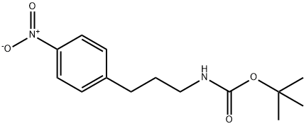 N-(tert-Butyloxycarbonyl)-3-(4-nitrophenyl)propylamine,119744-44-4,结构式