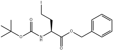 (S)-2-((叔丁氧基羰基)氨基)-4-碘丁酸苯甲酯,119768-48-8,结构式