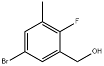 5-Bromo-2-fluoro-3-methylbenzyl alcohol Structure