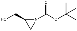 (S)-2-(羟甲基)氮丙啶-1-羧酸叔丁酯,1198080-11-3,结构式