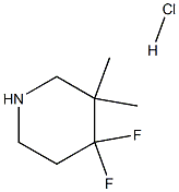 4,4-DIFLUORO-3,3-DIMETHYLPIPERIDINE HYDROCHLORIDE Struktur