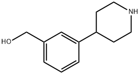 (3-(Piperidin-4-yl)phenyl)methanol hydrochloride Struktur