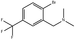 2-Bromo-N,N-dimethyl-5-(trifluoromethyl)benzenemethanamine Structure