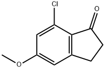 7-Chloro-5-methoxy-indan-1-one Struktur