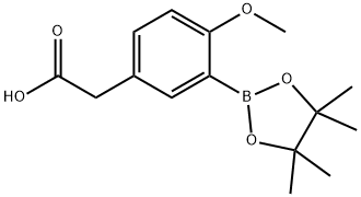 5-(Carboxymethyl)-2-methoxyphenylboronic acid pinacol ester Structure