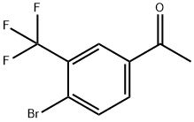 4-溴-3-三氟甲基苯乙酮 结构式
