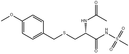 (R)-2-acetamido-3-((4-methoxybenzyl)thio)-N-(methylsulfonyl)propanamide|