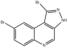 1,8-dibromo-3H-pyrazolo[3,4-c]quinoline Struktur