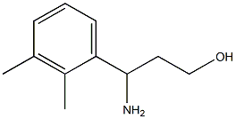 3-氨基-3-(2,3-二甲基苯基)丙-1-醇,1201907-22-3,结构式