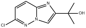 2-(6-chloroimidazo[1,2-b]pyridazin-2-yl)propan-2-ol 化学構造式