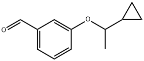 3-(1-cyclopropylethoxy)Benzaldehyde Structure
