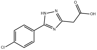 2-(5-(4-chlorophenyl)-1H-1,2,4-triazol-3-yl)acetic acid Struktur