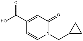 1-(cyclopropylmethyl)-1,2-dihydro-2-oxo-4-pyridinecarboxylic acid Struktur