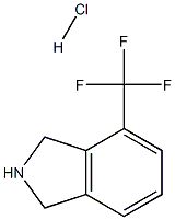 4-三氟甲基异吲哚啉盐酸盐 结构式