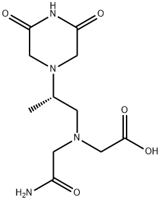 N-(2-Amino-2-oxoethyl)-N-[(2S)-2-(3,5-dioxo-1-piperazinyl)propyl]-glycine Struktur