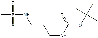 Carbamic acid,N-[3-[(methylsulfonyl)amino]propyl]-, 1,1-dimethylethyl ester Structure