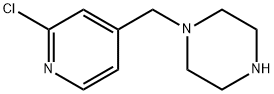 1-((2-chloropyridin-4-yl)methyl)piperazine 结构式