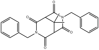 3,7-dibenzyl-9,9-dimethyl-2,4,6,8-tetraoxo-3,7-diazabicyclo[3.3.1]nonane Struktur