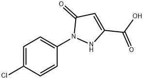 1-(4-Chloro-phenyl)-5-oxo-2,5-dihydro-1H-pyrazole-3-carboxylic acid 结构式