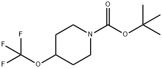 tert-butyl 4-(trifluoromethoxy)piperidine-1-carboxylate Struktur