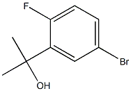 2-(5-ブロモ-2-フルオロフェニル)プロパン-2-オール 化学構造式
