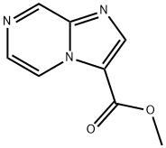イミダゾ[1,2-A]ピラジン-3-カルボン酸メチル 化学構造式