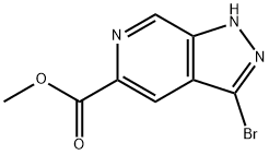 methyl 3-bromo-1H-pyrazolo[3,4-c]pyridine-5-carboxylate Struktur