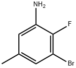 3-溴-2-氟-5-甲基-苯胺,1207319-71-8,结构式