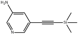 5-(2-(trimethylsilyl)ethynyl)pyridin-3-amine,1207351-07-2,结构式