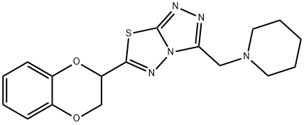 6-(2,3-dihydro-1,4-benzodioxin-2-yl)-3-(piperidin-1-ylmethyl)[1,2,4]triazolo[3,4-b][1,3,4]thiadiazole|