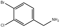 (4-bromo-3-chlorophenyl)methanamine 化学構造式