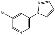 3-bromo-5-(1H-pyrazol-1-yl)pyridine Structure