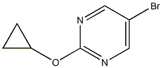 5-bromo-2-cyclopropoxypyrimidine Structure