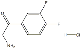 2-Amino-1-(3,4-difluorophenyl)-ethanone HCl Struktur
