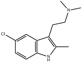 2-(5-chloro-2-methyl-1H-indol-3-yl)-N,N-dimethylethanamine Structure