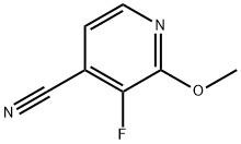 3-Fluoro-2-methoxyisonicotinonitrile 化学構造式