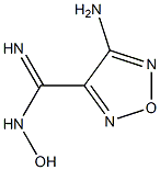 4-AMINO-N-HYDROXYFURAZAN-3-CARBOXAMIDINE 结构式