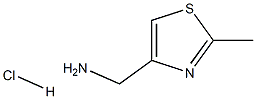 2-甲基-1,3-噻唑-4-基)甲胺盐酸盐,1211497-01-6,结构式