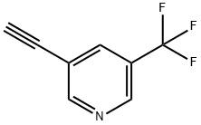 3-乙炔基-5-(三氟甲基)吡啶 结构式